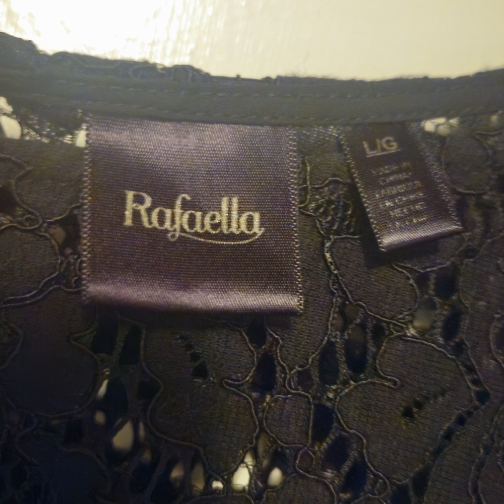 Rafaella Vintage Black Lace Blouse - Picture 2 of 3